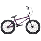 Purple bicycle on a white background