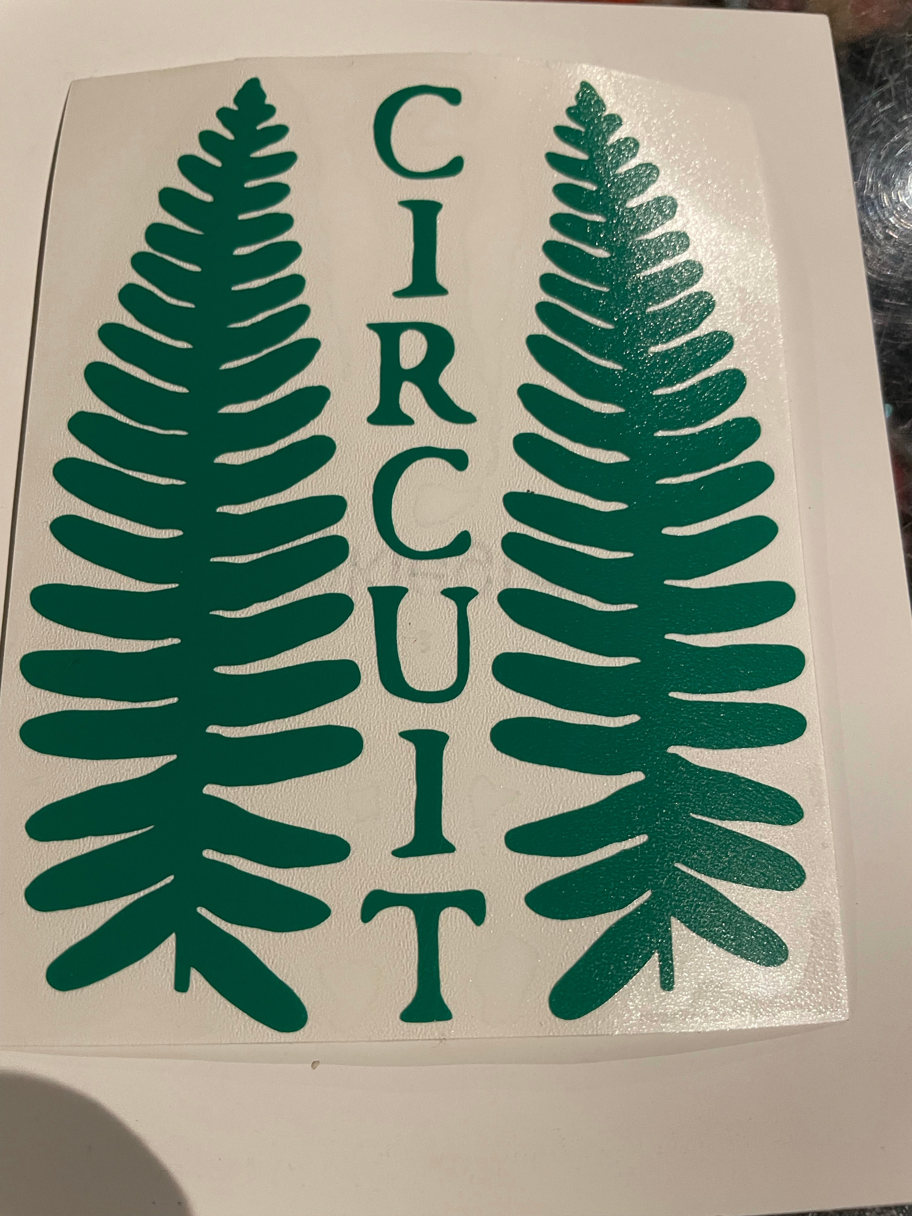 Circuit Fern Die-Cut Sticker